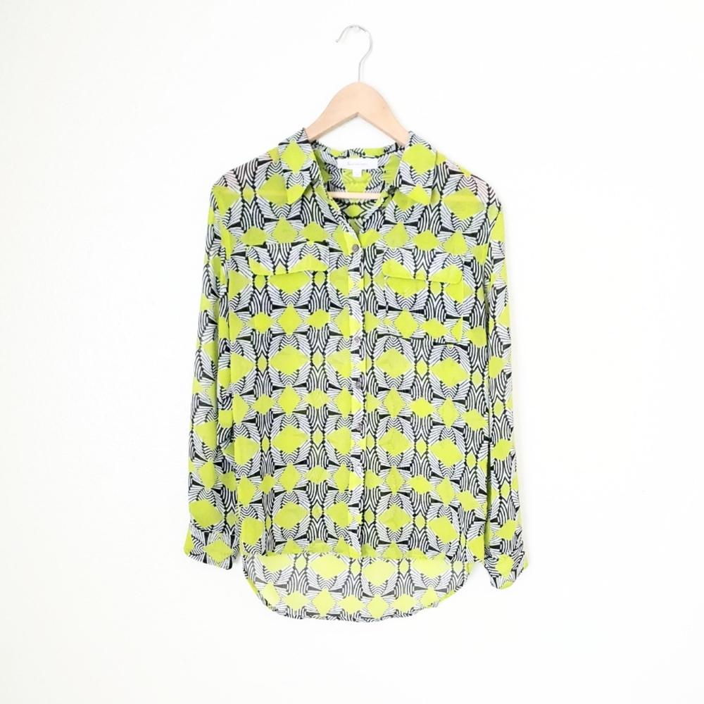 Two by Vince Camuto Zebra Print Shirt